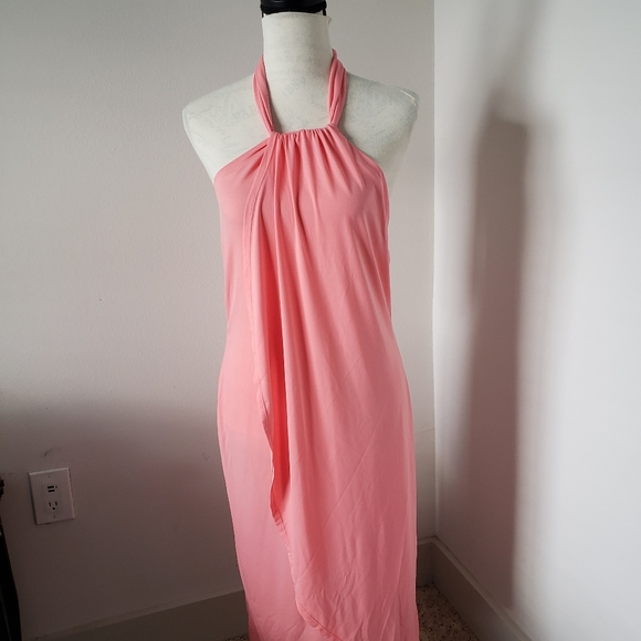 ๐๐๐ Venus peach halter dress size Small - Picture 8 of 8
